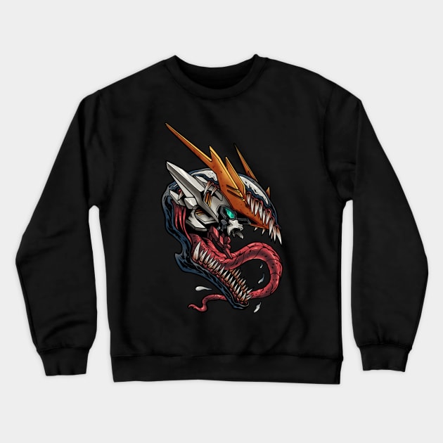 Symbiote Lupus Rex Crewneck Sweatshirt by kimikodesign